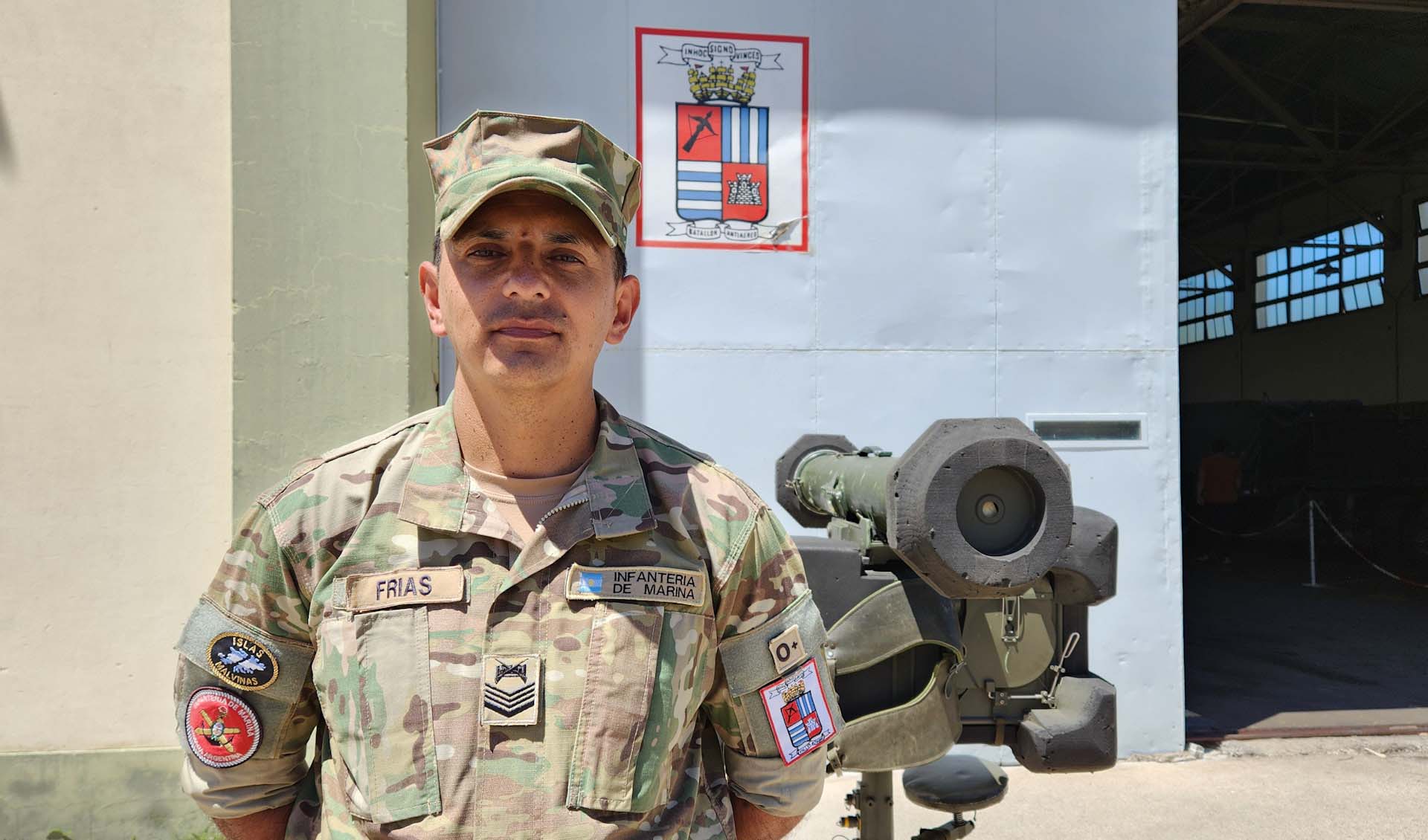 En el Día de Santa Bárbara, patrona de los artilleros, el Cabo Principal Lionel Frías relata acerca de sus funciones en el Batallón Antiaéreo.