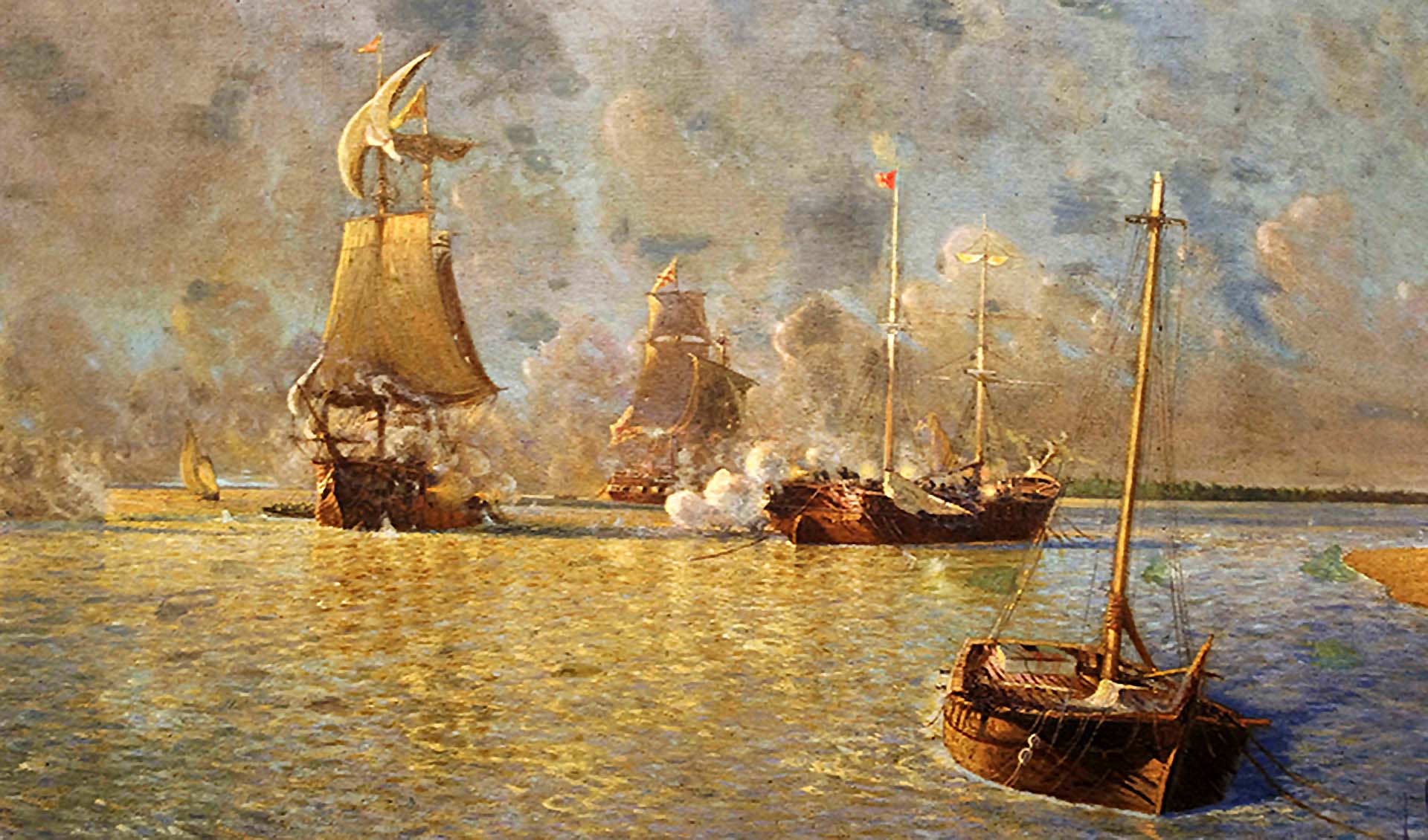 El combate Naval de San Nicolás de los Arroyos. 