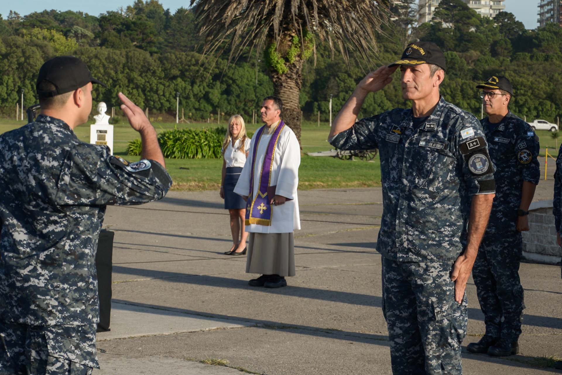 La ceremonia se realizó en la Plaza de Armas submarino ARA “Santa Fe” de la Base Naval Mar del Plata.