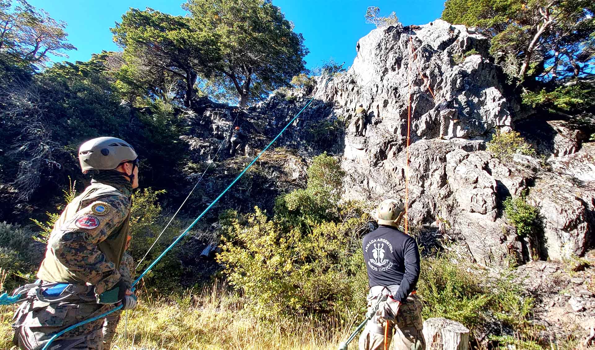 Personal de la Agrupación Comandos Anfibios y de la Agrupación Buzos Tácticos participaron de la actividad integrada.