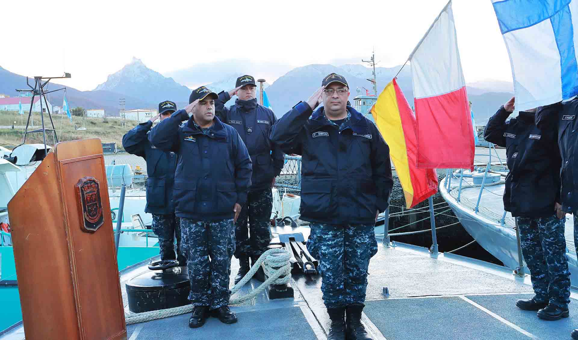 La unidad, dependiente de la División Patrullado Austral, cumplió un año más al servicio de la Armada Argentina. 