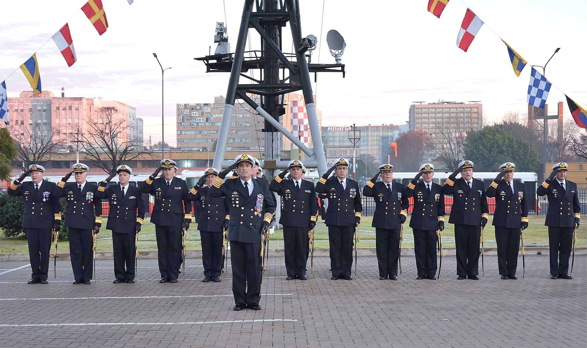 Fue presidida por el Jefe del Estado Mayor General de la Armada, Almirante Carlos María Allievi, y contó con la presencia del personal destinado en esa zona naval.