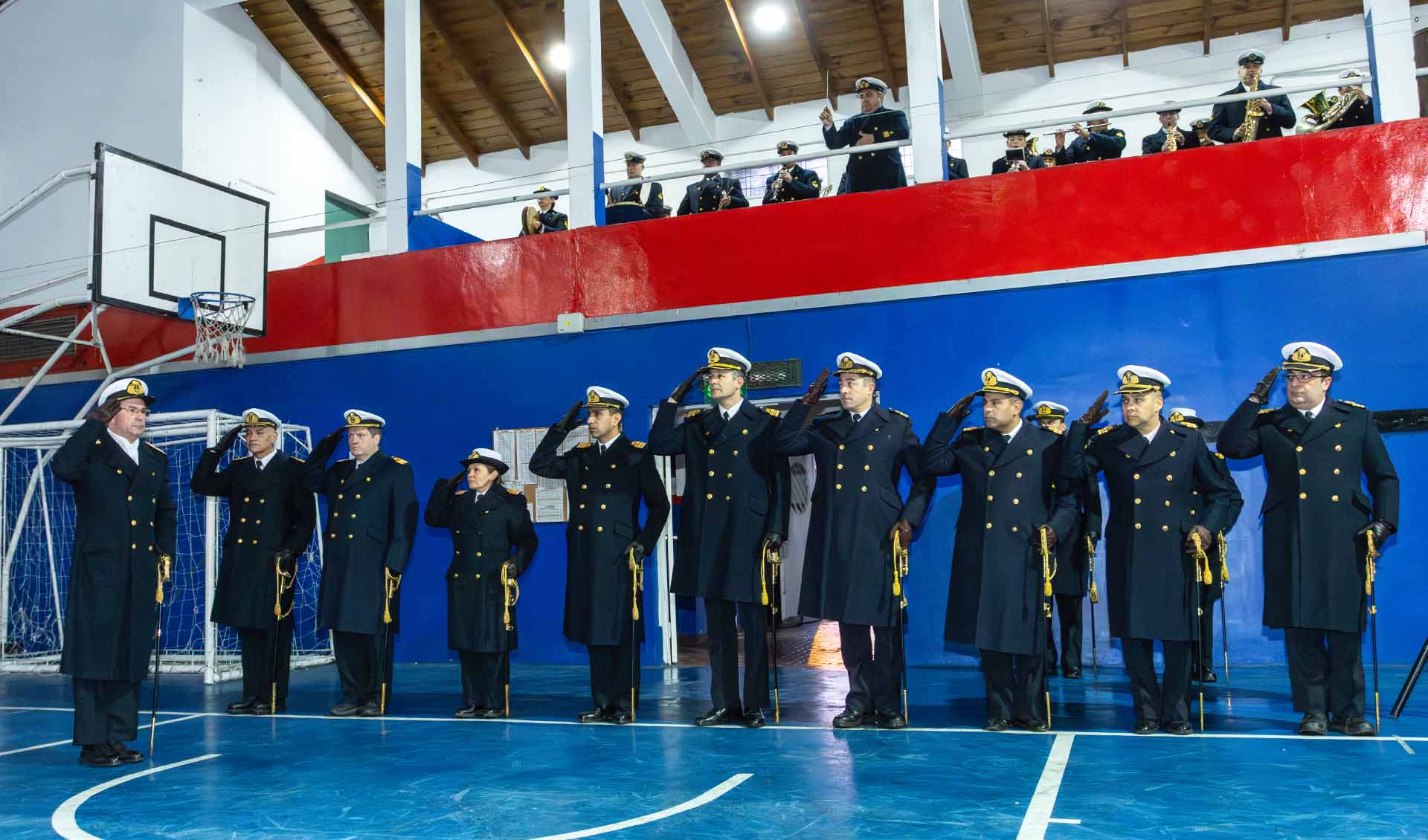 Participó además de la Fiesta Nacional del Invierno. Las actividades se desarrollaron en la Base Naval Ushuaia y en el Centro de esquí Cerro Castor.
