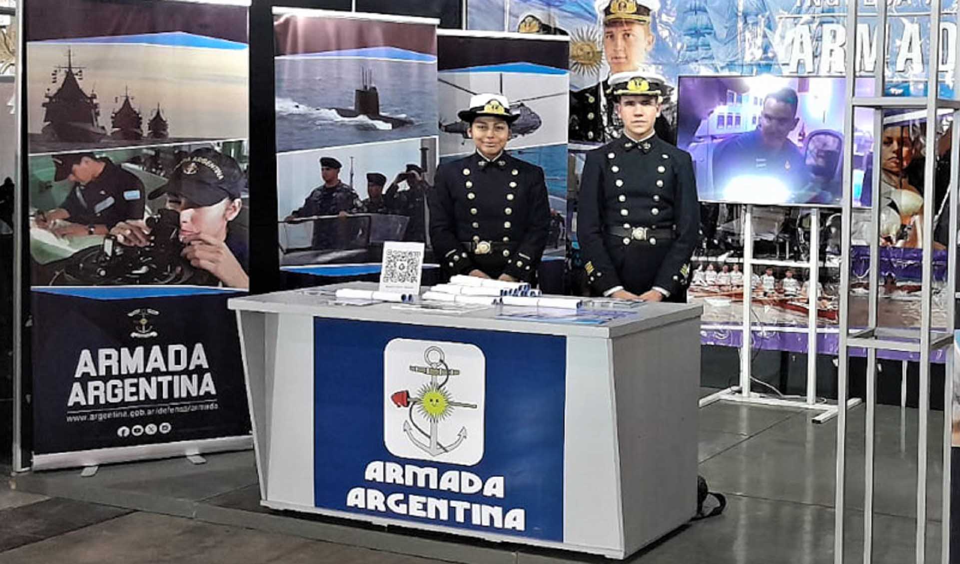 Contará con un stand institucional a fin de promover y difundir la carrera naval, brindando además información del quehacer de la Armada.