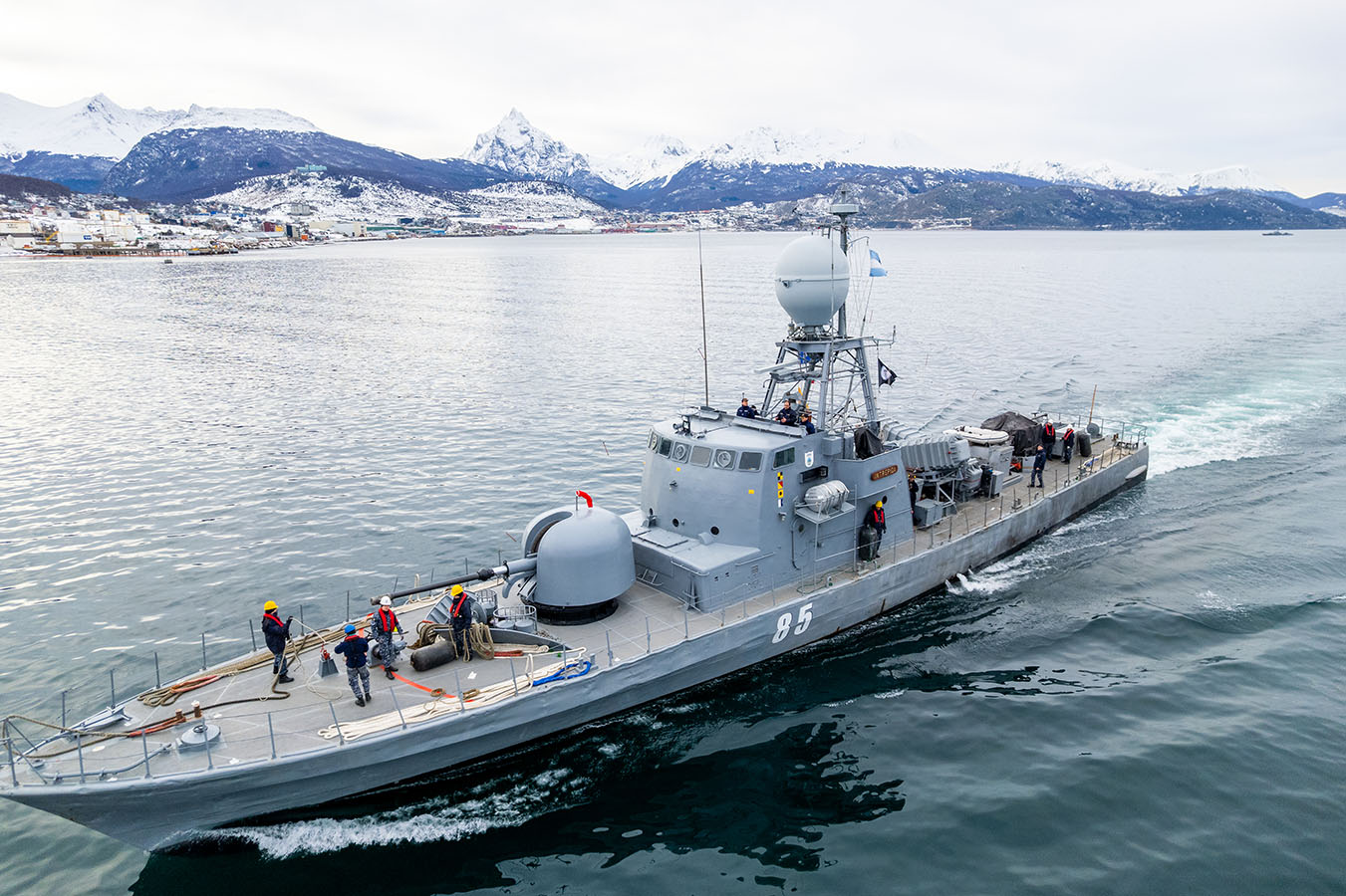 La unidad, dependiente de la División Patrullado Austral, cumplió un año más al servicio de la Armada Argentina.