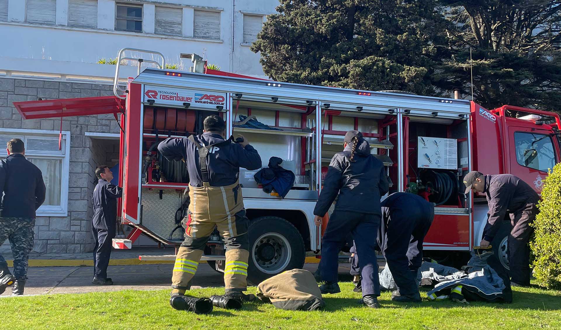 Incluyó a todo el personal del destino. Participaron los bomberos y las distintas guardias de la Base Naval Mar del Plata.