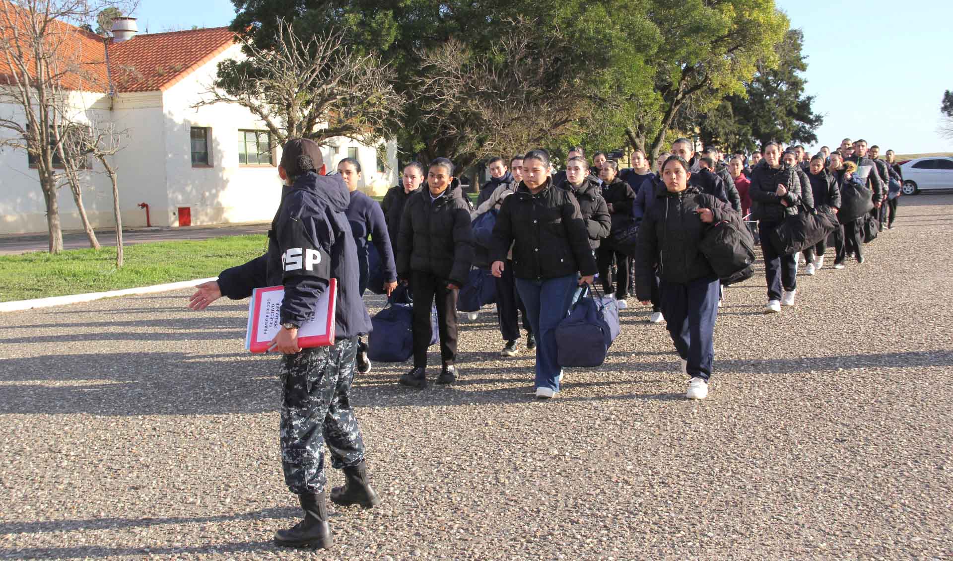 Por primera vez el Período Selectivo Preliminar se realiza en esta dependencia de la Aviación Naval.