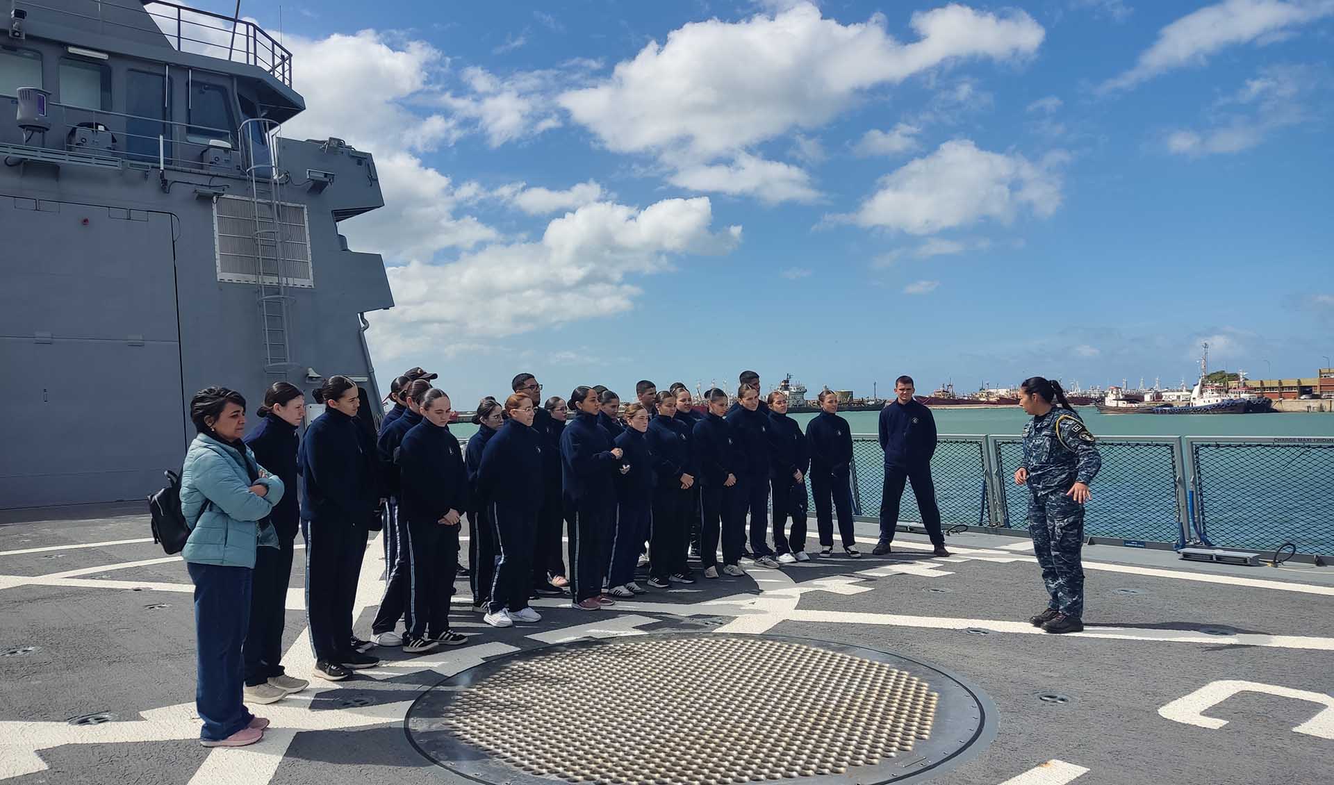 Recorrieron las Bases Navales de Zárate, Mar del Plata, la zona de Puerto Belgrano y el Edificio Libertad. 