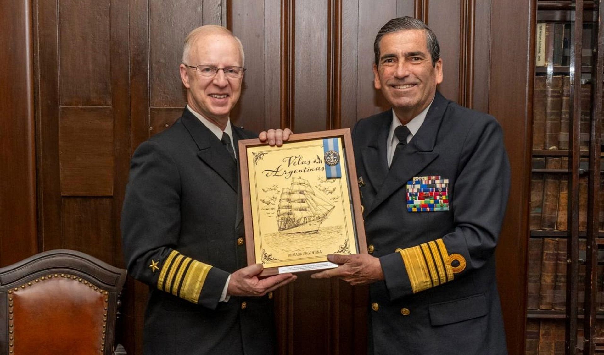 El Jefe del Estado Mayor General de la Armada, Almirante Carlos María Allievi, participó de los actos centrales en la ciudad de Filadelfia.