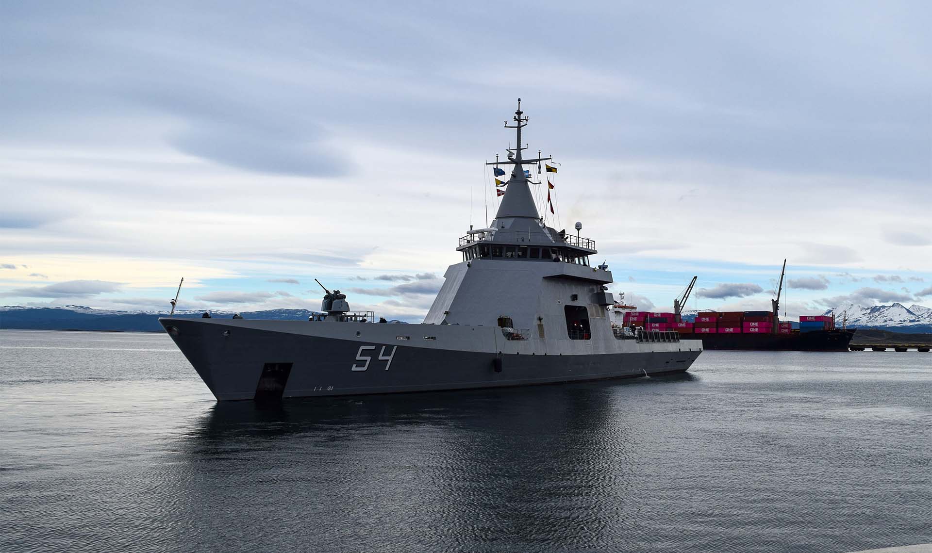 El patrullero ARA “Piedrabuena” reemplazó al ARA “Contraalmirante Cordero”.