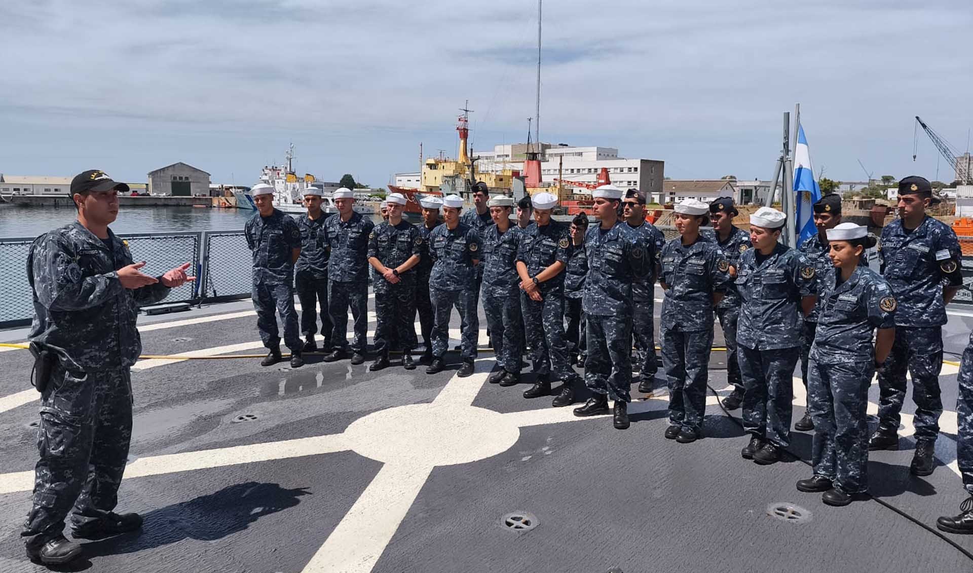 Lo hicieron en el marco de una navegación a bordo de las lanchas de instrucción para cadetes ARA “Ciudad de Berisso” y ARA “Ciudad de Ensenada”. 
