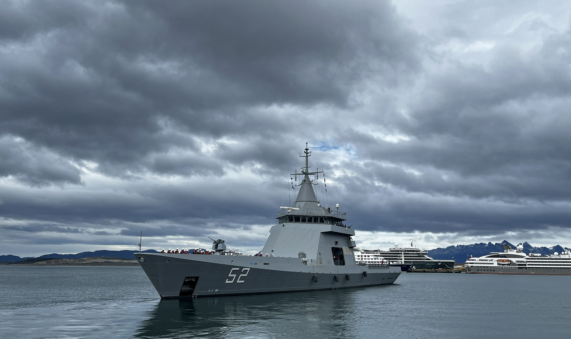 El patrullero oceánico ARA “Storni” reemplazó al ARA “Piedrabuena”. 
