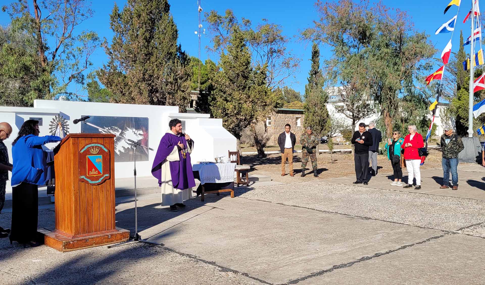 Trelew fue el punto elegido para iniciar su peregrinación por la provincia de Chubut.