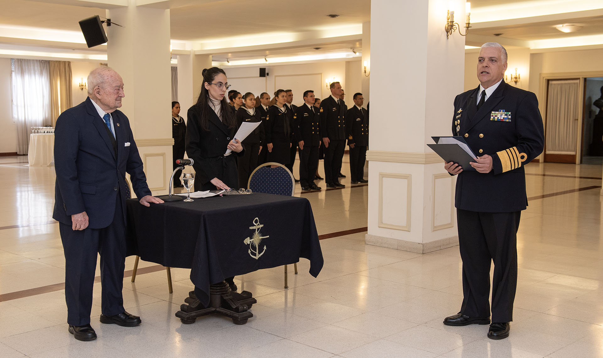 Fue designado el Vicealmirante IM (RE) Julio Juan Bardi, en virtud de su condición de oficial más antiguo en situación de retiro y los servicios prestados a la Institución.