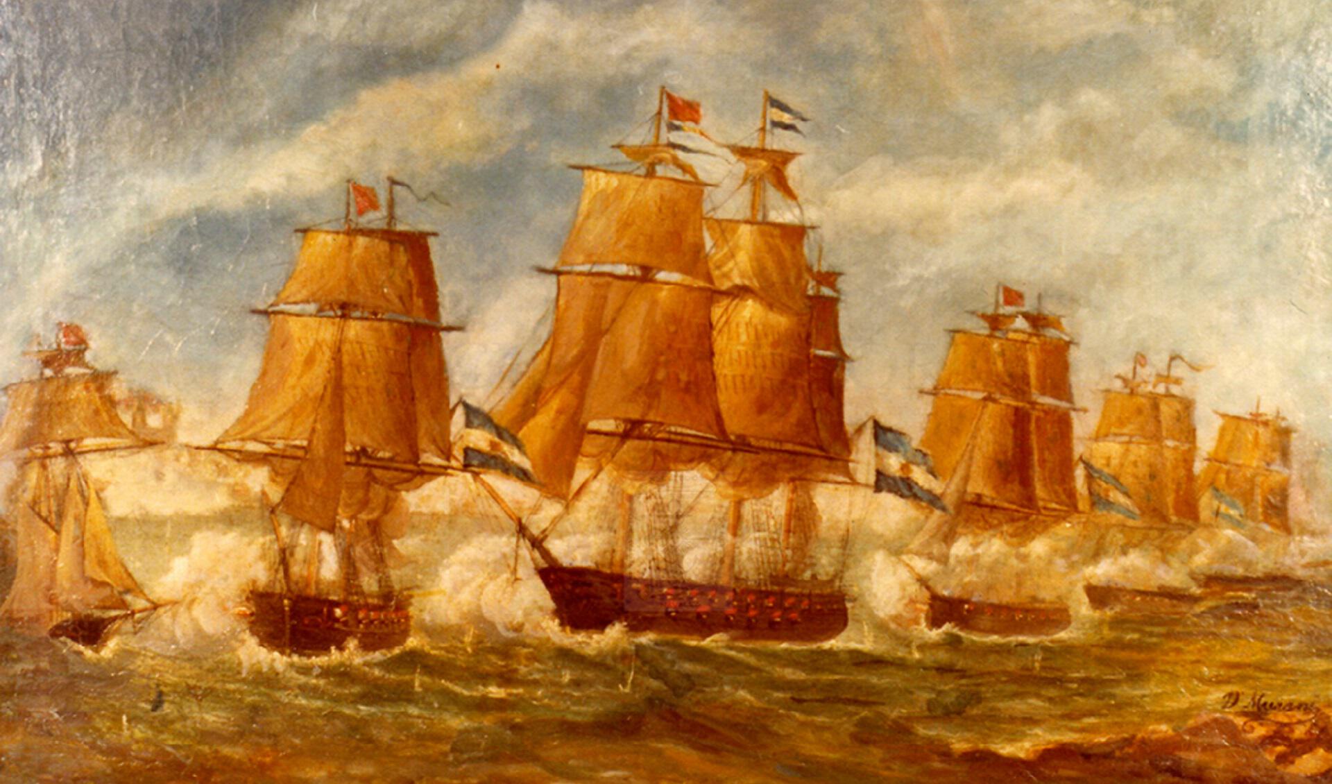 El 29 y 30 de julio de 1826, una escuadra al mando del Almirante Guillermo Brown enfrentó, en dos jornadas consecutivas, a una fuerza imperial brasileña de 23 unidades frente a las costas de Quilmes. Sin capturas ni rendiciones de por medio, el combate frustró el intento del Imperio del Brasil de ocupar esa posición y ceñir el cerco sobre Buenos Aires, y dejó una de las divisas morales más recordadas de la historia naval argentina.
