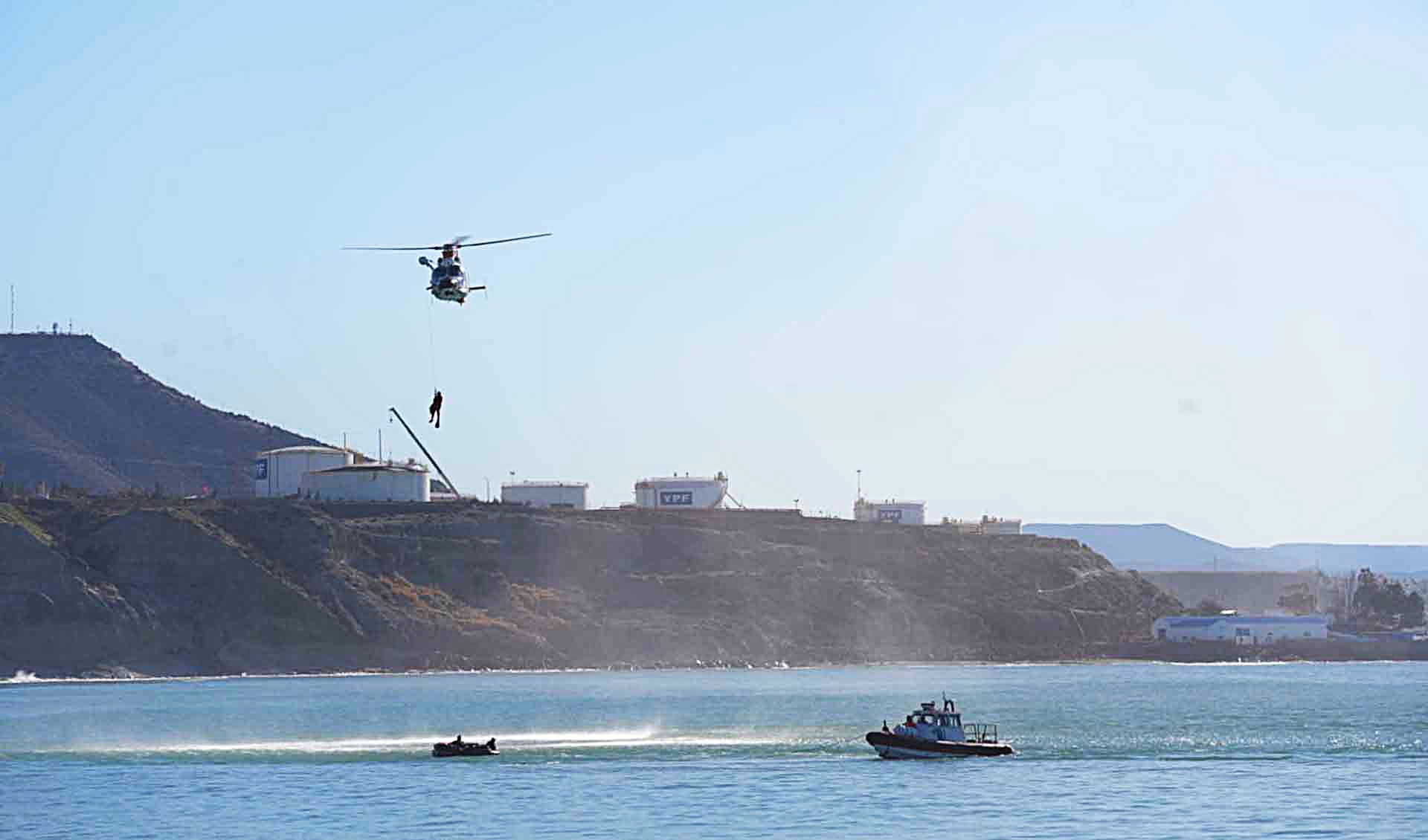 Puso a disposición las instalaciones del Destacamento Naval Comodoro Rivadavia para el desarrollo de las prácticas.