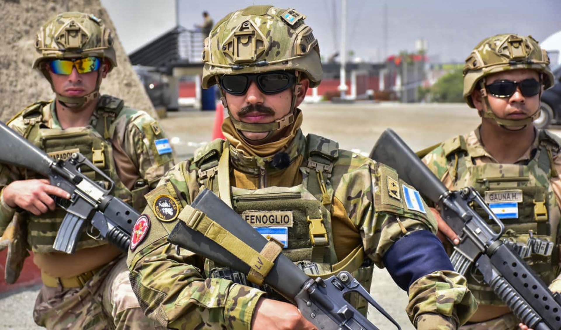 Durante la Fase Anfibia del Ejercicio Naval Multinacional UNITAS, la Infantería de Marina Argentina se integra y participa junto a infantes de otros países.